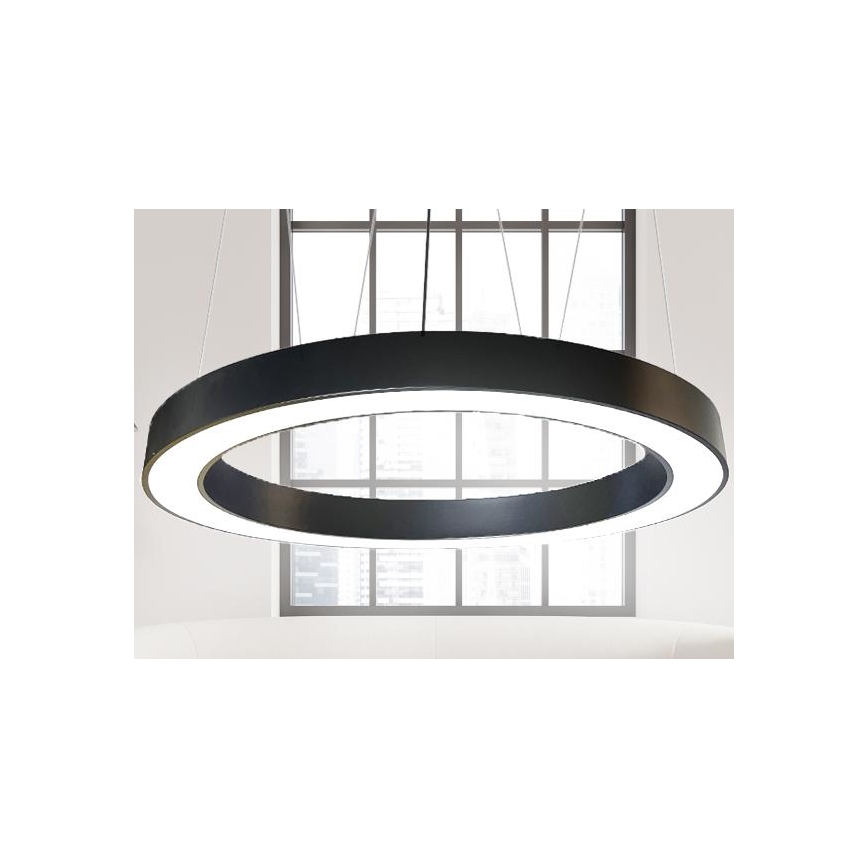 LED Chandelier on a string LED/60W/230V 4000K d. 120 cm black