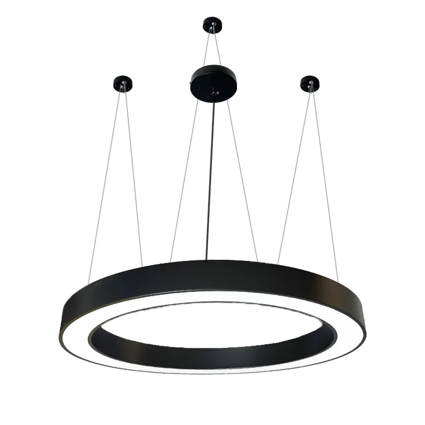 LED Chandelier on a string LED/60W/230V 4000K d. 120 cm black