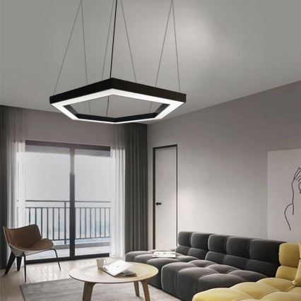 LED Chandelier on a string LED/60W/230V 4000K d. 120 cm