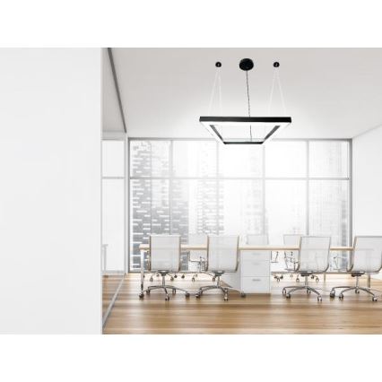 LED Chandelier on a string LED/70W/230V 4000K 100x100 cm black