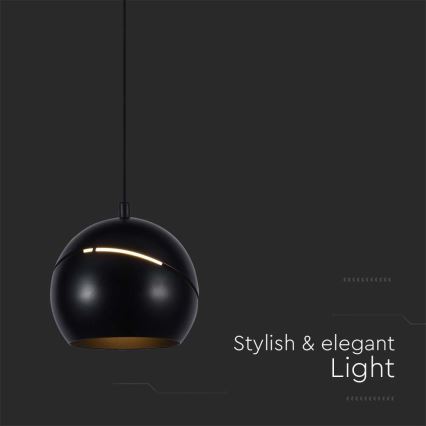 LED Chandelier on a string LED/8,5W/230V 3000K black