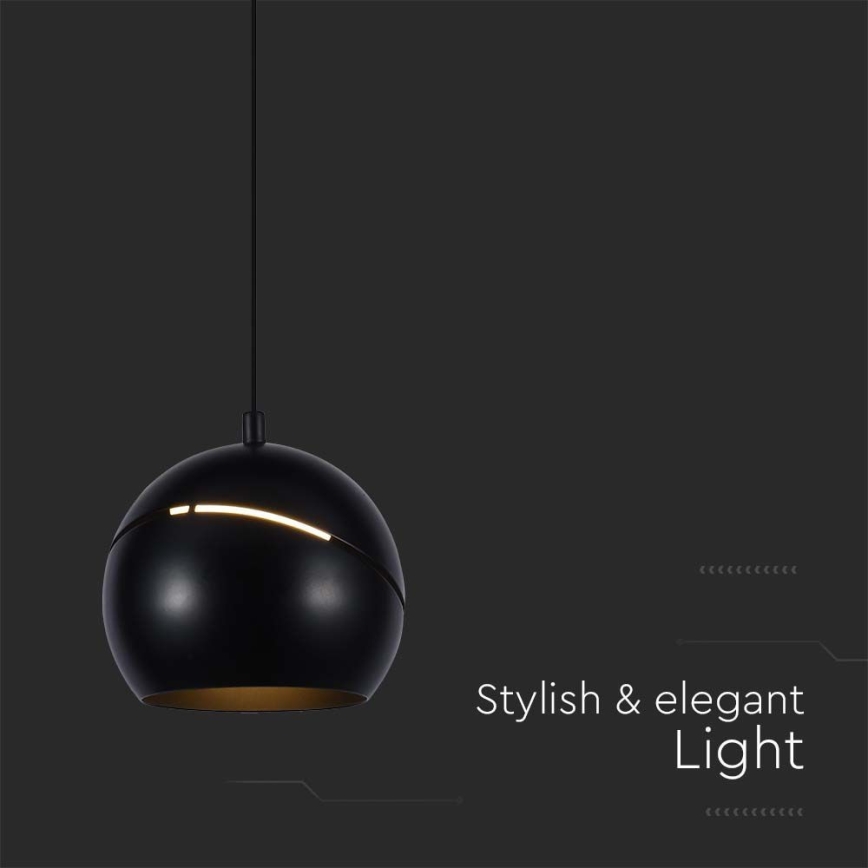 LED Chandelier on a string LED/8,5W/230V 3000K black