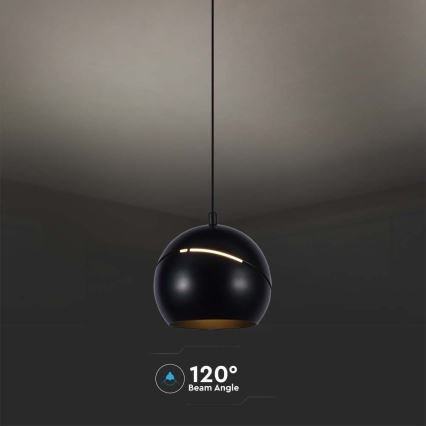 LED Chandelier on a string LED/8,5W/230V 3000K black
