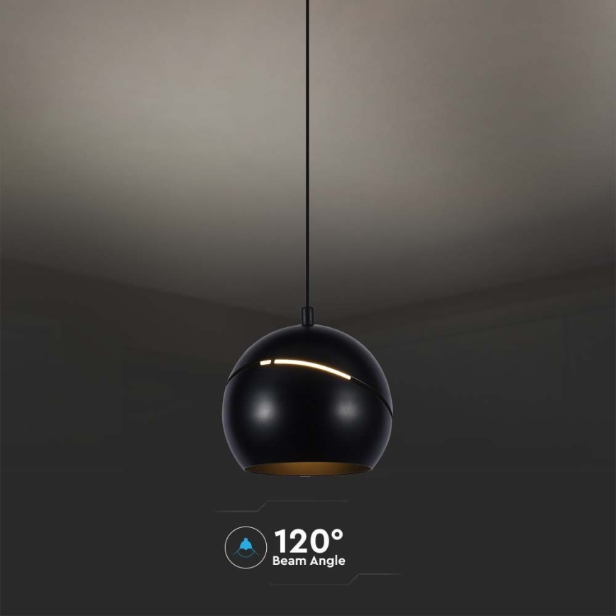 LED Chandelier on a string LED/8,5W/230V 3000K black