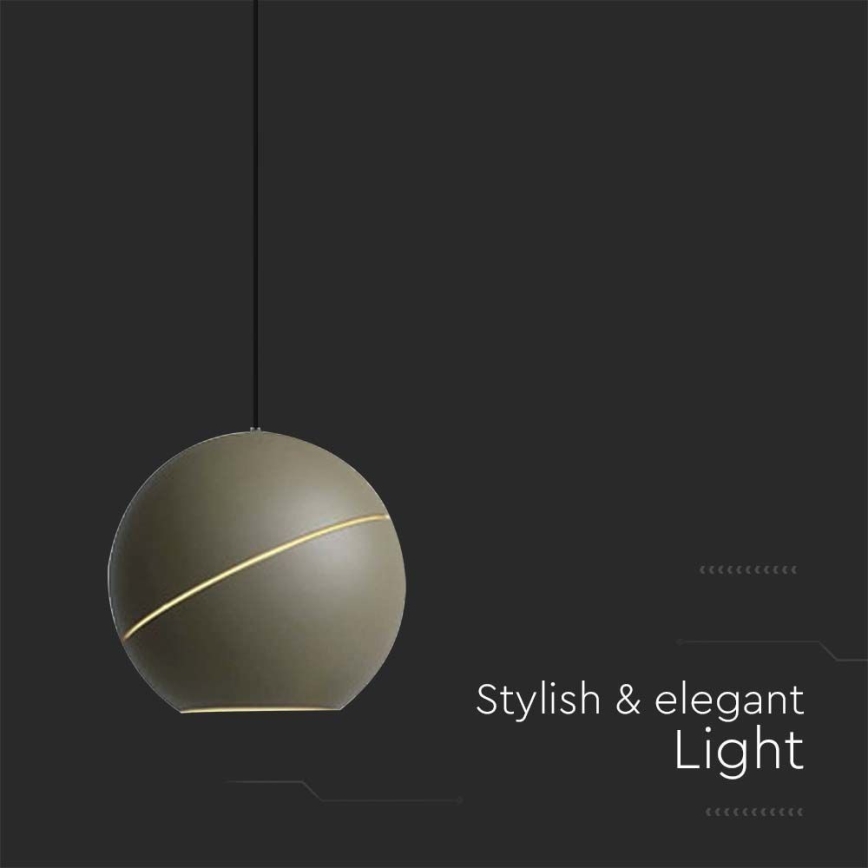 LED Chandelier on a string LED/8,5W/230V 3000K grey