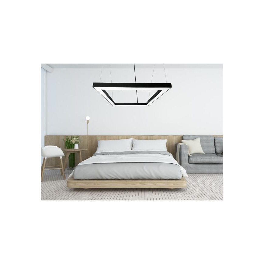 LED Chandelier on a string LED/80W/230V 4000K 120x120 cm black
