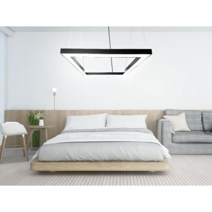 LED Chandelier on a string LED/80W/230V 4000K 120x120 cm black