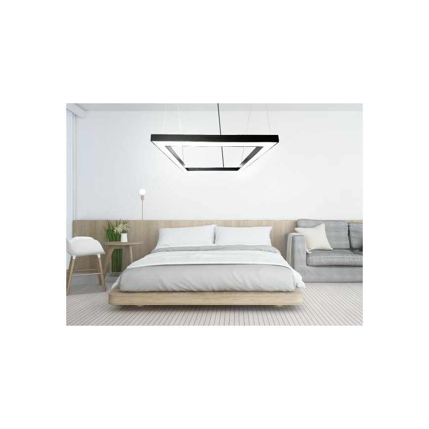 LED Chandelier on a string LED/80W/230V 4000K 120x120 cm black