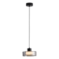 LED Chandelier on a string LED/8W/230V 3000K black/smoky pr. 20 cm