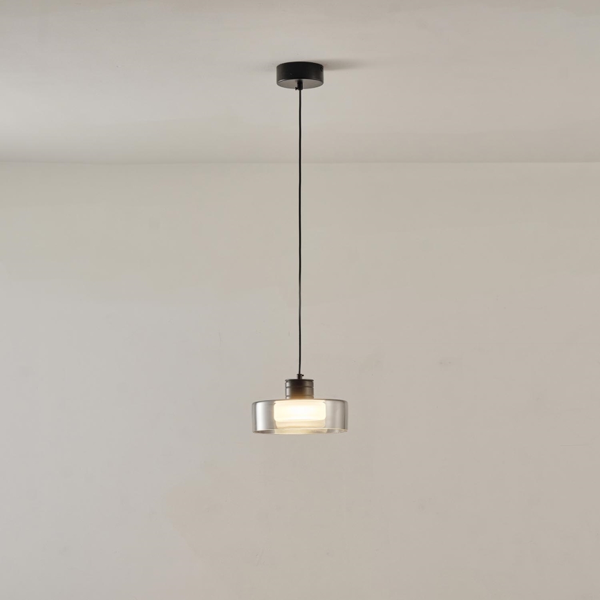 LED Chandelier on a string LED/8W/230V 3000K black/smoky pr. 20 cm