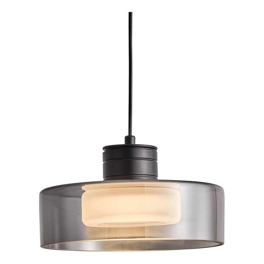 LED Chandelier on a string LED/8W/230V 3000K black/smoky pr. 20 cm
