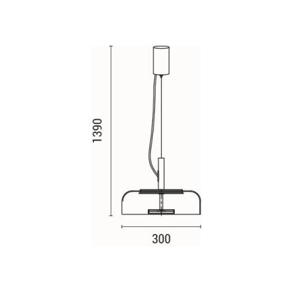 LED Chandelier on a string LED/8W/230V 3000K d. 30 cm