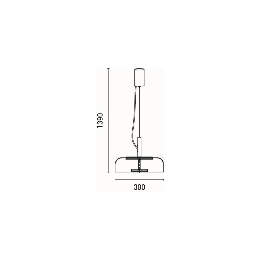 LED Chandelier on a string LED/8W/230V 3000K d. 30 cm