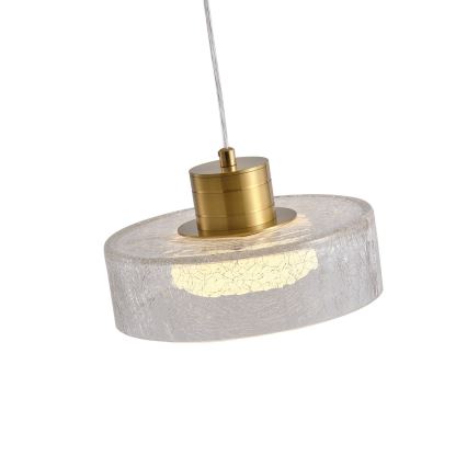 LED Chandelier on a string LED/8W/230V 3000K gold/clear pr. 20 cm