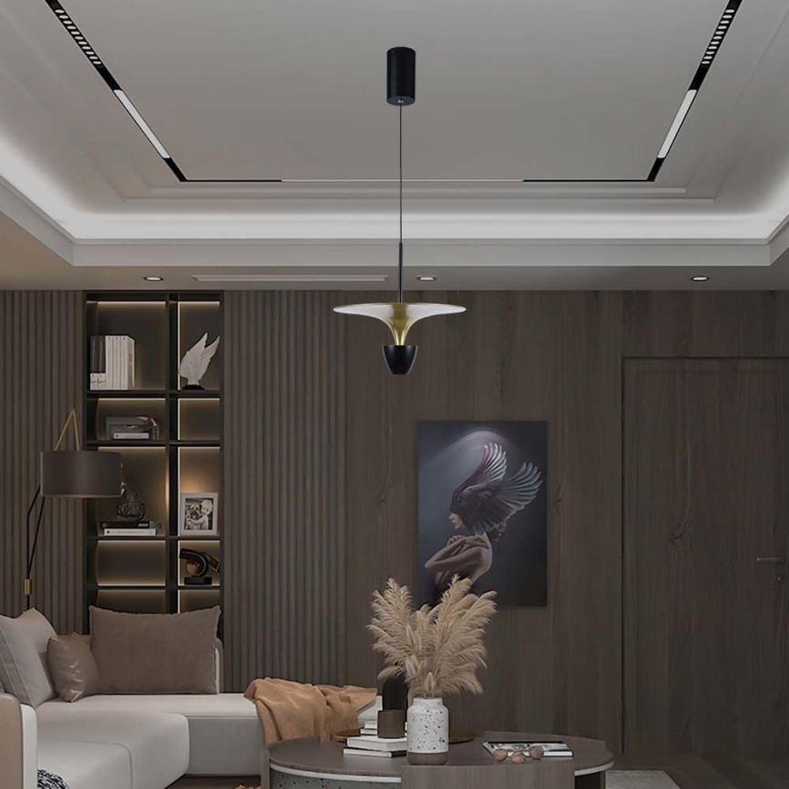 LED Chandelier on a string LED/9W/230V 4000K black/gold