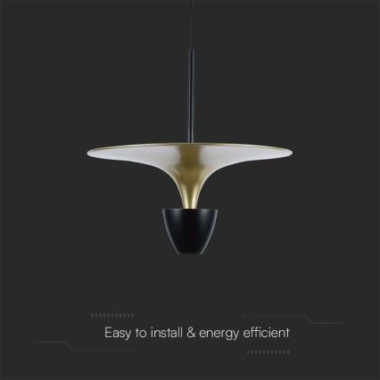 LED Chandelier on a string LED/9W/230V 4000K black/gold