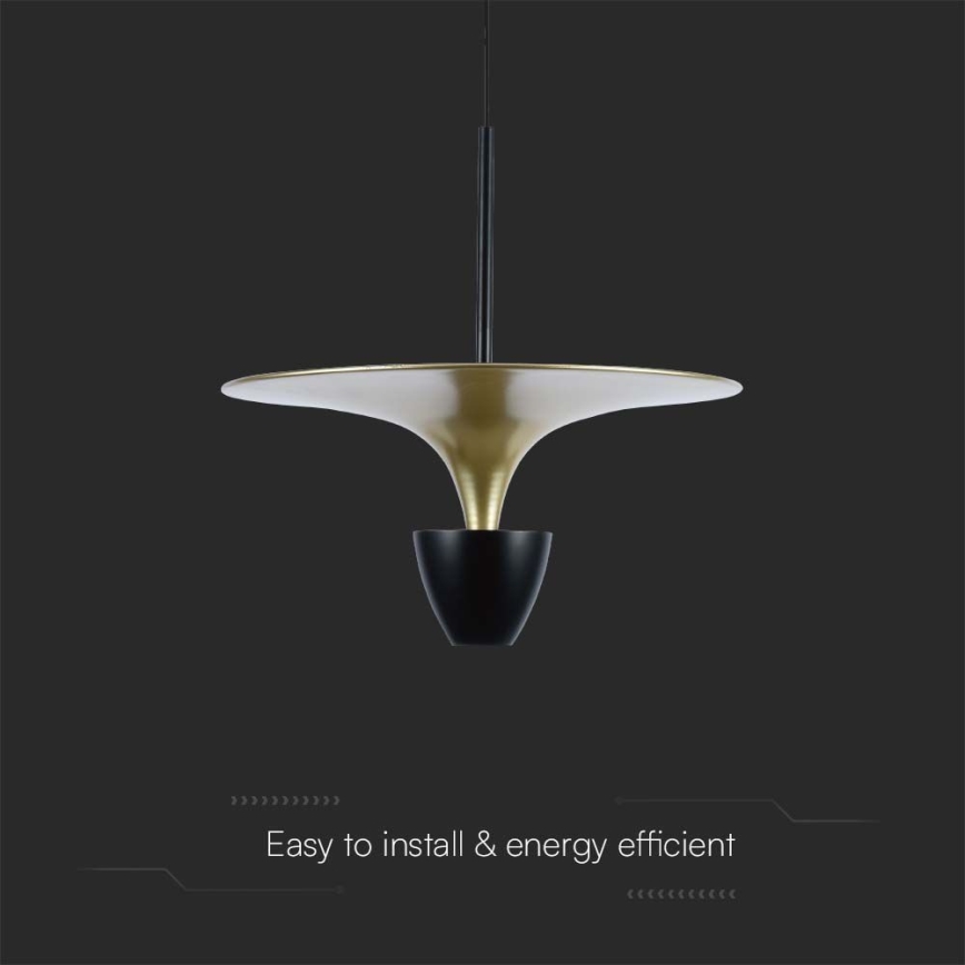 LED Chandelier on a string LED/9W/230V 4000K black/gold