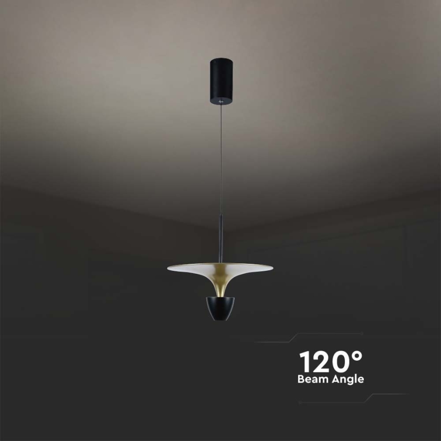 LED Chandelier on a string LED/9W/230V 4000K black/gold