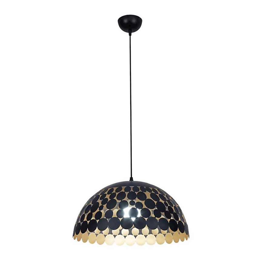 LED Chandelier on a string LISA BLACK 1xE27/60W/230V