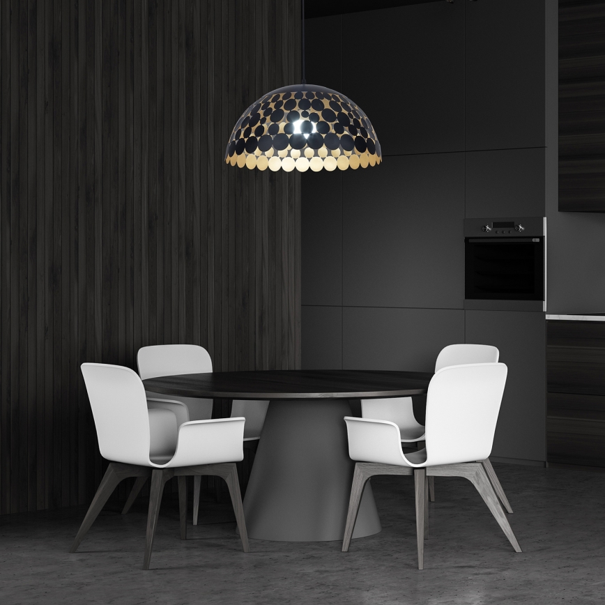 LED Chandelier on a string LISA BLACK 1xE27/60W/230V