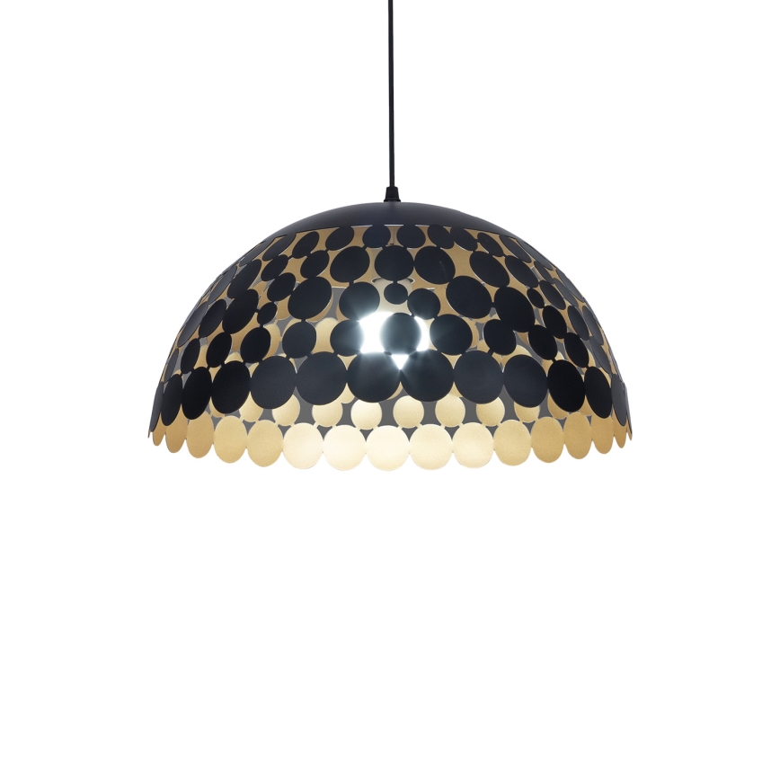 LED Chandelier on a string LISA BLACK 1xE27/60W/230V