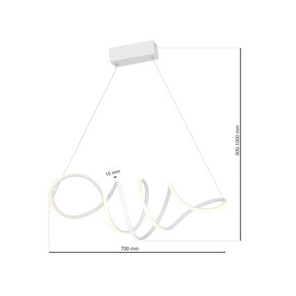 LED Chandelier on a string LOCA LED/50W/230V