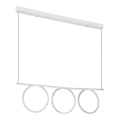 LED chandelier on a string LOOP 3xLED/20W/230V white