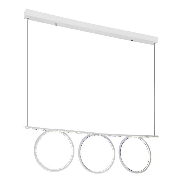 LED chandelier on a string LOOP 3xLED/20W/230V white