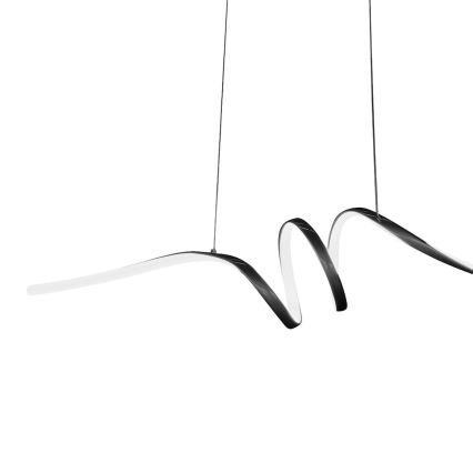 LED Chandelier on a string LOOP LED/28W/230V black