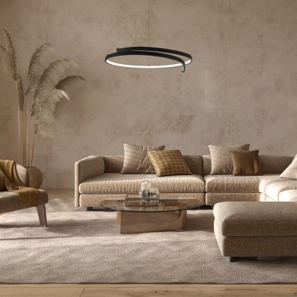 LED Chandelier on a string LORENZO LED/35W/230V black