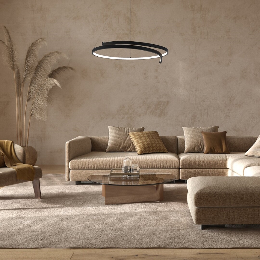LED Chandelier on a string LORENZO LED/35W/230V black