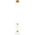 LED Chandelier on a string LUCCO LED/13W/230V d. 15 cm gold