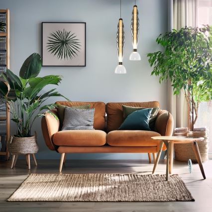 LED Chandelier on a string LUCCO LED/18W/230V d. 15 cm smoky