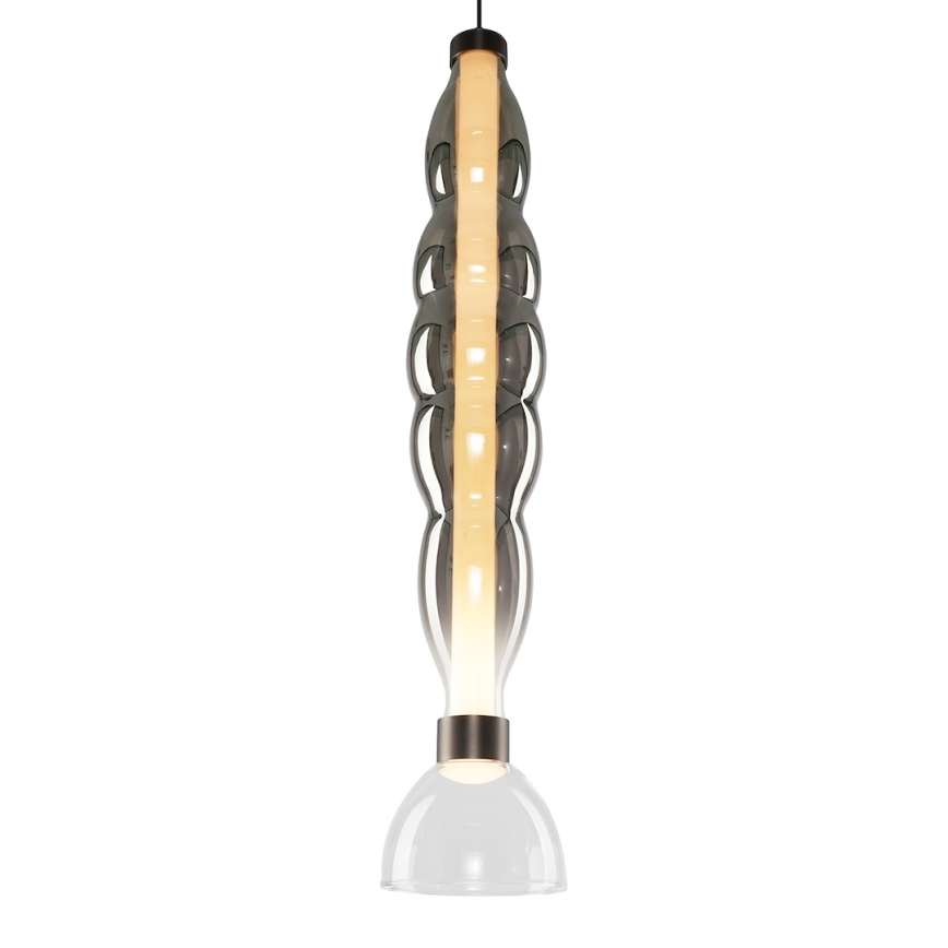 LED Chandelier on a string LUCCO LED/18W/230V d. 15 cm smoky
