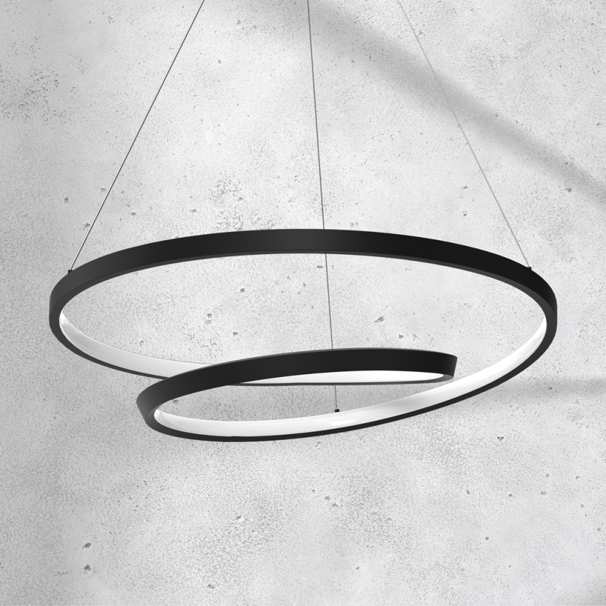 LED Chandelier on a string LUCERO LED/48W/230V black
