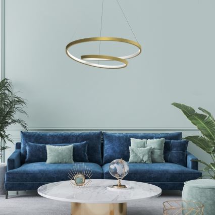 LED Chandelier on a string LUCERO LED/48W/230V gold
