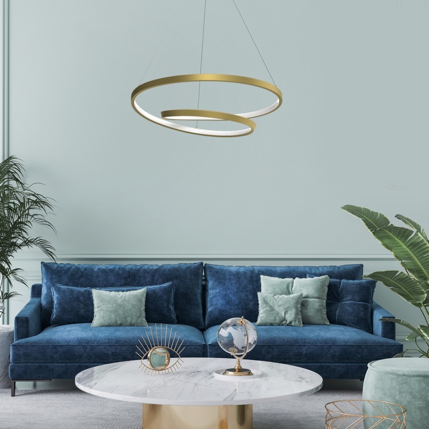 LED Chandelier on a string LUCERO LED/48W/230V gold