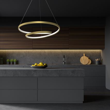 LED Chandelier on a string LUCERO LED/48W/230V gold