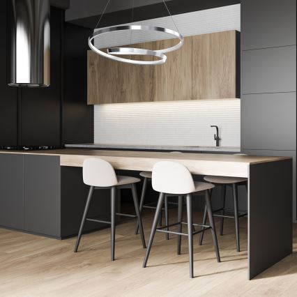 LED Chandelier on a string LUCERO LED/48W/230V shiny chrome