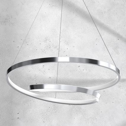 LED Chandelier on a string LUCERO LED/48W/230V shiny chrome