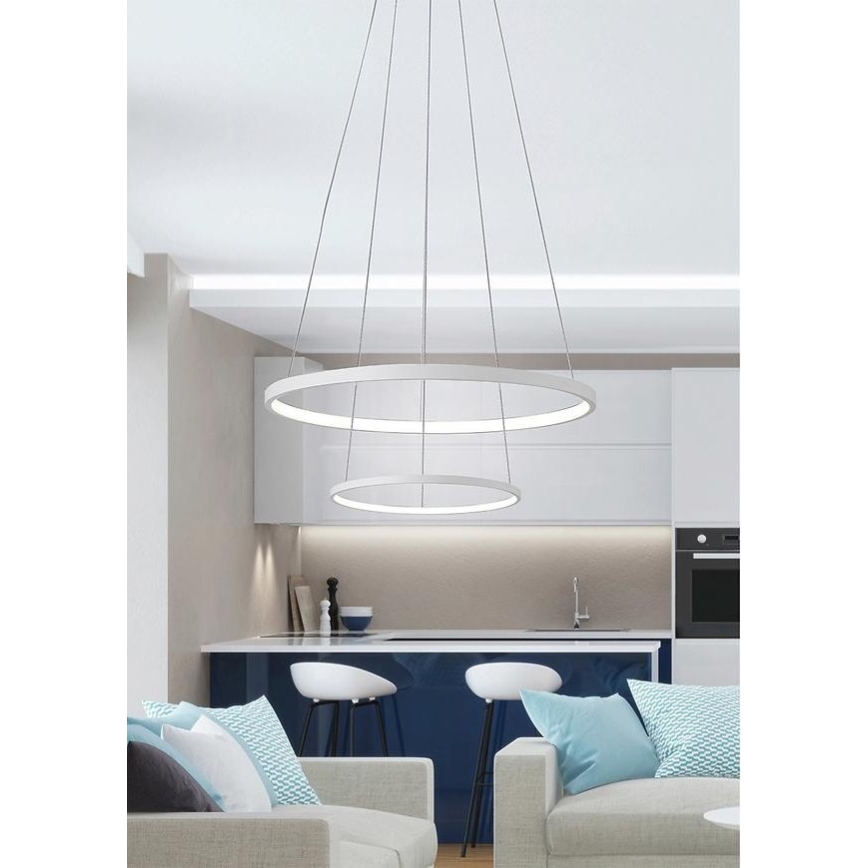 LED Chandelier on a string LUNE LED/40W/230V