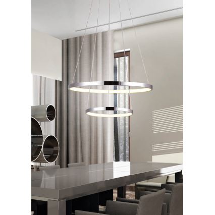 LED Chandelier on a string LUNE LED/40W/230V