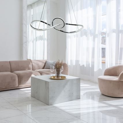 LED Chandelier on a string MARCO LED/42W/230V shiny chrome