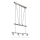 LED Chandelier on a string MATTES 4xE14/4W/230V 3000K shiny chrome