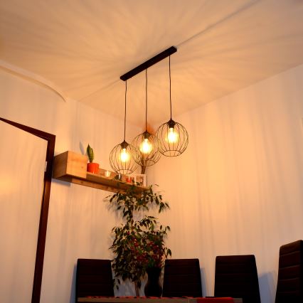 LED Chandelier on a string MERCURE 3xE27/15W/230V