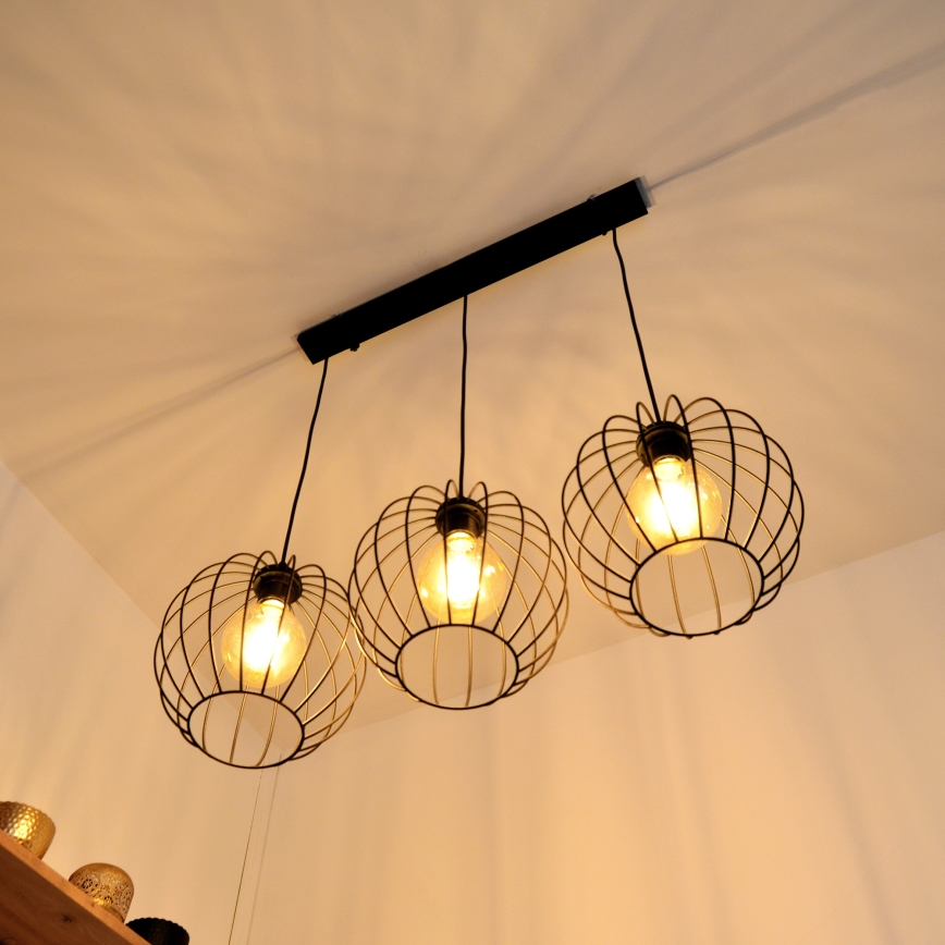 LED Chandelier on a string MERCURE 3xE27/15W/230V