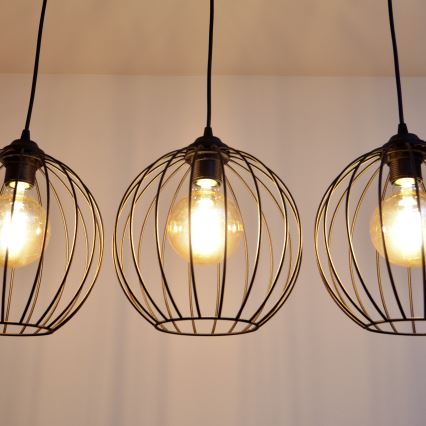 LED Chandelier on a string MERCURE 3xE27/15W/230V