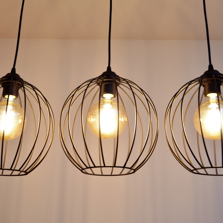 LED Chandelier on a string MERCURE 3xE27/15W/230V