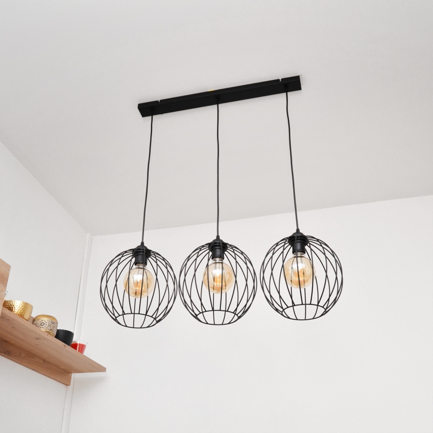 LED Chandelier on a string MERCURE 3xE27/15W/230V