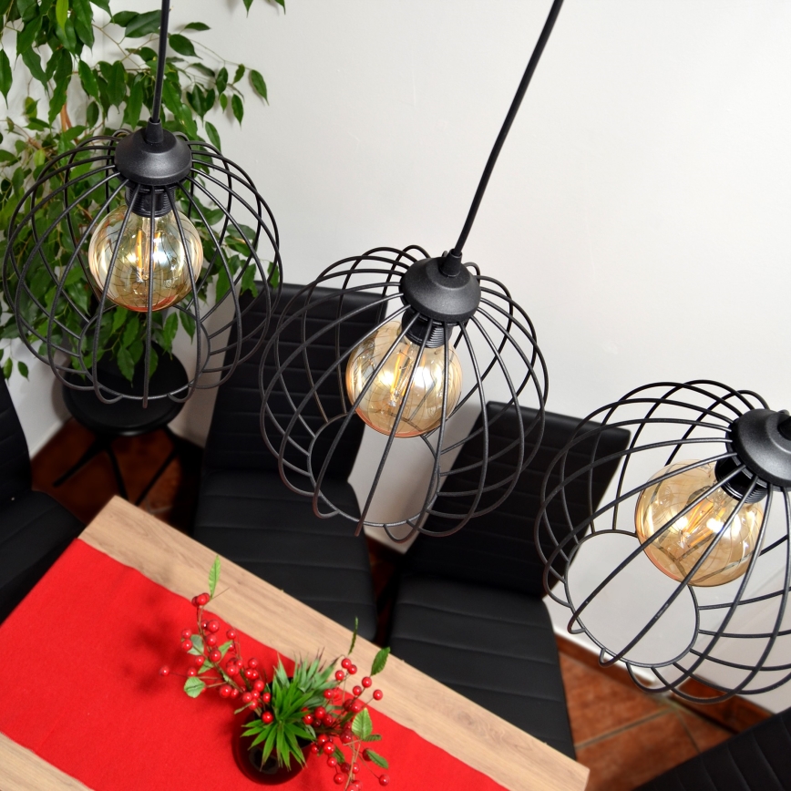 LED Chandelier on a string MERCURE 3xE27/15W/230V